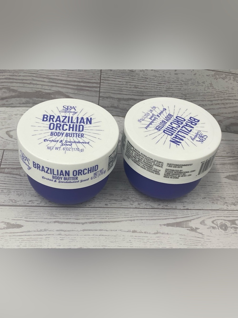 Spa luxury Brazilian Orchid & sandalwood scented Body Butter 2 pack